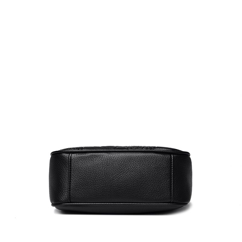 Three-Layer Multi-Use Middle-Aged Mother Bag Women's Embossed Change Shoulder Crossbody Bag