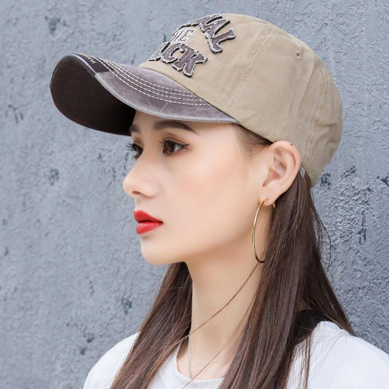 

Шляпа летняя бейсболка инс бренд бордовая стирка тай-дай ретро старая кепка козырек солнцезащитная шляпа Adjustable хаки