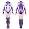 Anime Starfire Jumpsuit Zentai Bodysuit Halloween Cosplay Costume Sexy Women Carnival Party Outfits
