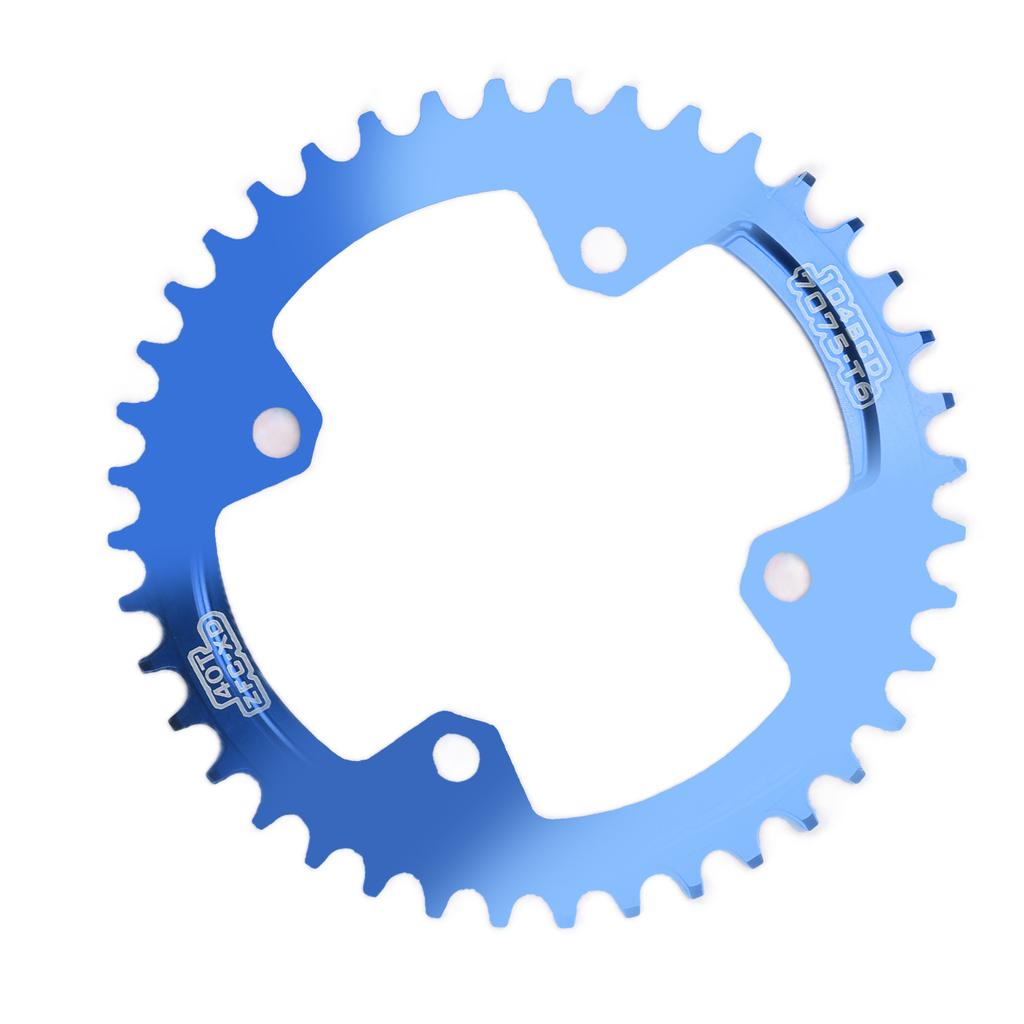 FMFXTR Bicycle Single Chainring Bike 104 BCD 40T Round Narrow Wide Chainring for Mountain BicycleBlue