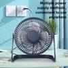 Desk Fan USB Small Fan Plug-in Silent Office Student Dormitory Table Brushless Fan High Wind 5 Inch Mesh Cover Removable