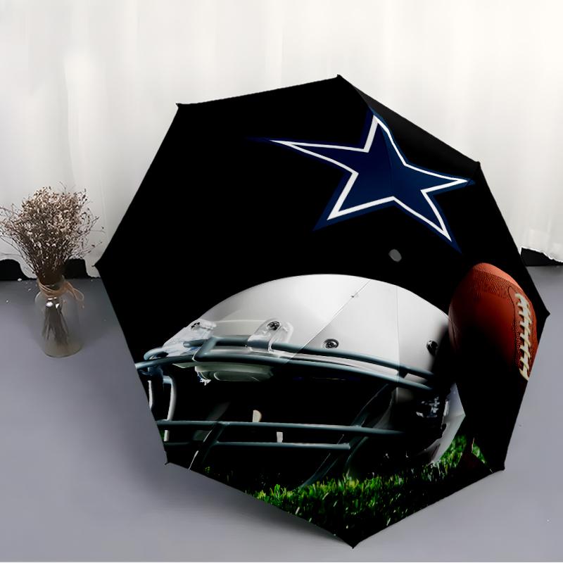 Printed Dallas Cowboys Folding Umbrella,Outdoor,Leisure,And Travel Umbrella,Durable Umbrella Fabric,Birthday And Holiday Gift