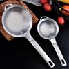 Long Handle Stainless Steel Strainer 80 Mesh Kitchen Sieve Flour Colander  Baking Preparation
