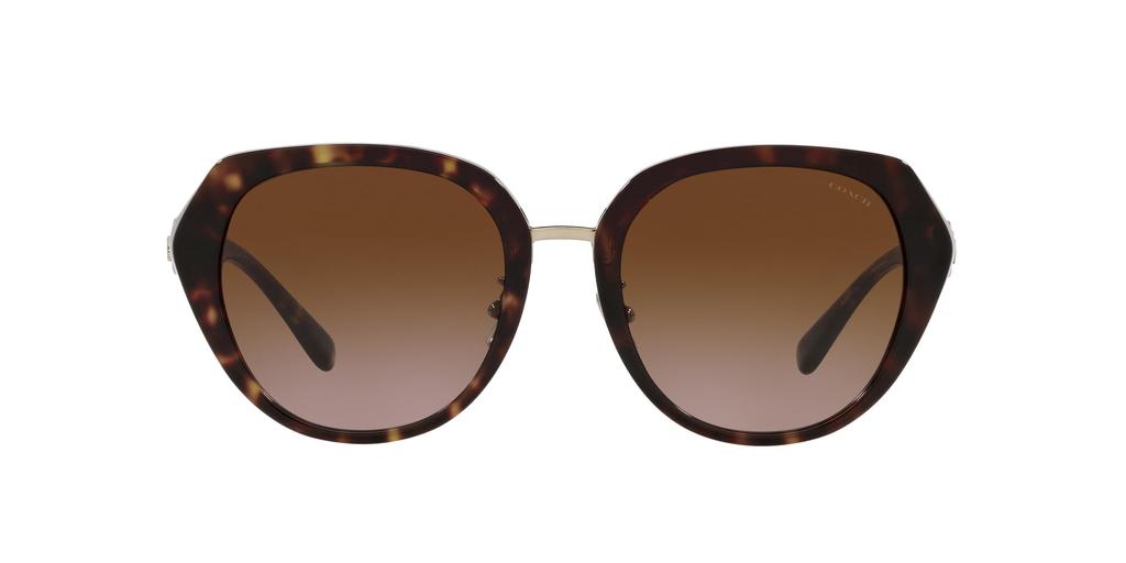 Coach Dark Tortoise Sunglasses Size 55 Women's HC8331,