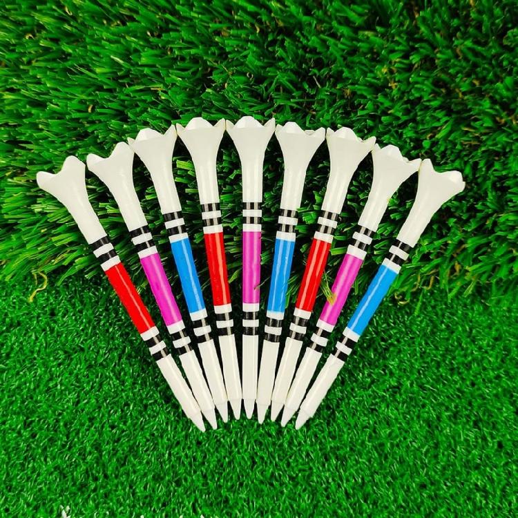 50pack Plastic Castles Golfs Tees Sport Deck Golfs Tees Replacement for Durability and Easy Identification