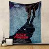 Blade Runner Replicant Tapestry Wall Hanging, Retro Film Noir Sci-Fi Art, Vintage Cyberpunk Wall Decor for Bedroom Dorm