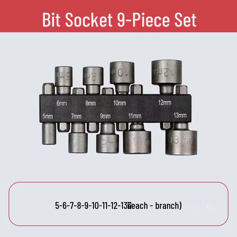 Enhanced Magnetic Hex Bit Set for Electric and Air Wrenches