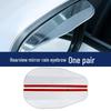 Waterproof Rearview Mirror Rain Guard with Extended Small Round Mirror