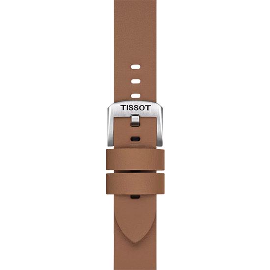 [Tissot] Brown Synthetic Material Strap 18MM T852.048.213