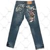 Potlačené Street Jeans pánske Y2K hip-hopové nohavice s vysokým pásom rovné retro voľné široké nohavice džínsové nohavice Európske a americké
