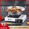 Mr. Jian 50cm Double-Handle Food-Grade Stainless Steel Wok