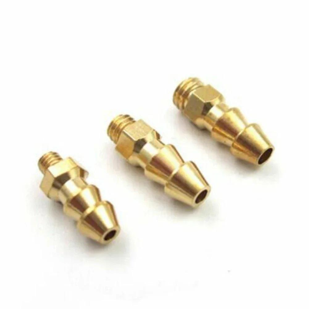 5pcs Rc Boat Brass Water Cooling Faucet M4/M5 Thread Water Nipples Fuel Nozzles For Methanol Boat Marine