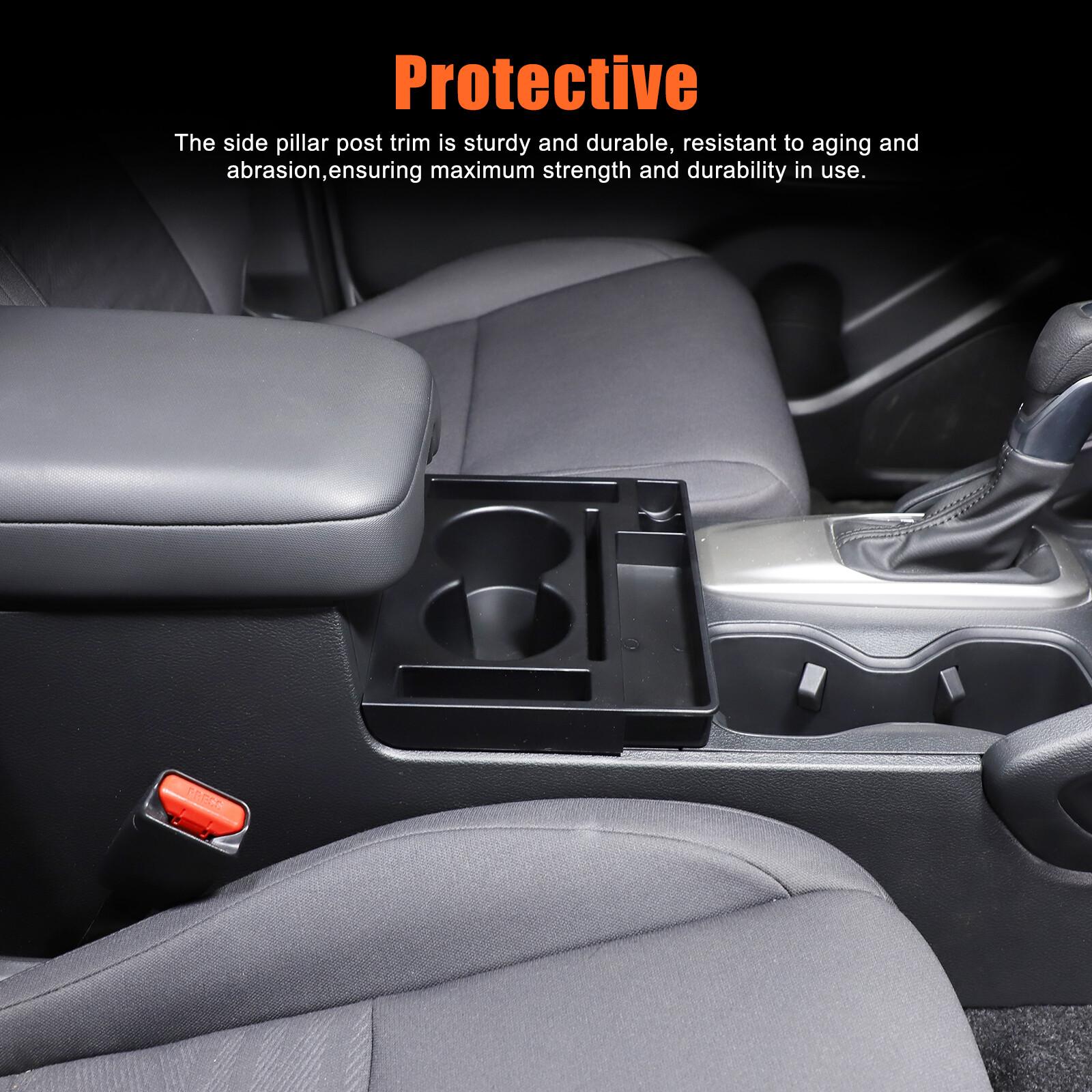 Black Armrest Box Front Storage Tray Box For Nissan Frontier D41 +