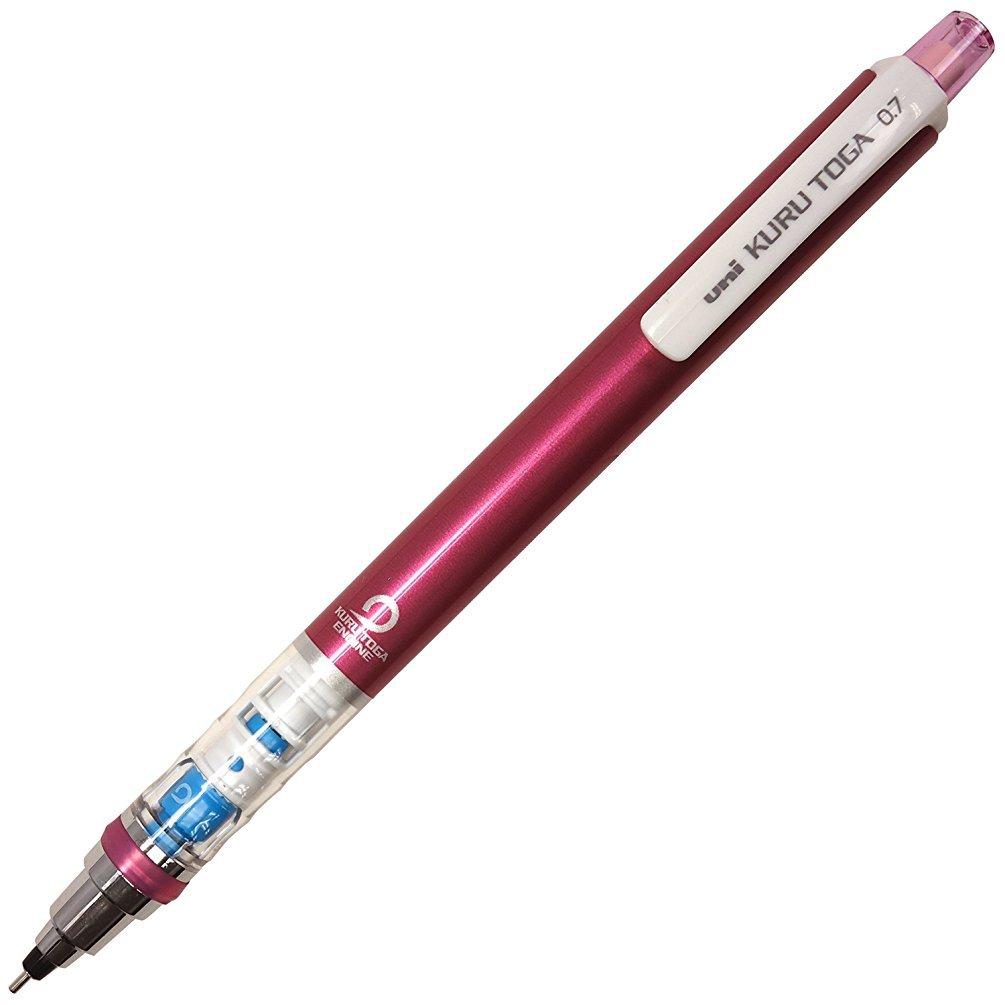 Mitsubishi Pencil Kurutoga Mechanical with Automatic Lead Pencil, 0.7" Rotation, Pink, M74501P.13