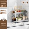 Two-Tier Stainless Steel Kitchen Storage Rack