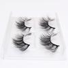 2 Pairs Black Thick Natural Extension Fake Eye Lashes Long False Eyelashes Volume