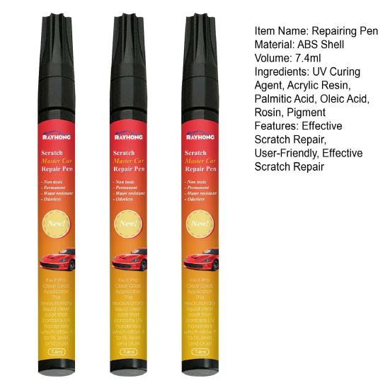 Car Scratch Repair Pen Weatherproof Touch Up Paint Pen Easy-to-Use Vehicle Scratcher Effective Scratch Repair Auto Paint Scratch Remover