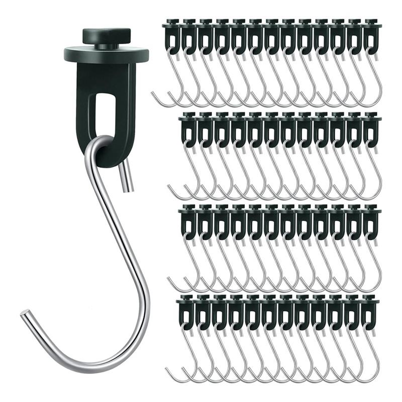 Greenhouse Hooks Hanger Greenhouse Twist Clips Set Greenhouse Fixing Clips With Hook Set For Outdoor Garden Hanging