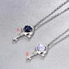 Tancise Women 925 Sterling Silver Zircon Necklace Pendant Gift