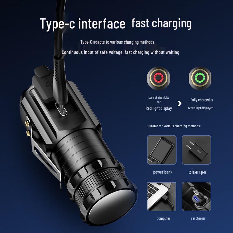 Tianhuo Small Steel Cannon LED Flashlight