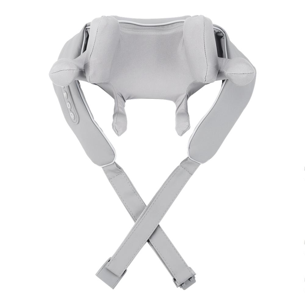 

8-Head Kneading Neck Shoulder Relaxation Massage Shawl Wireless Neck And Shoulder Massager Waist Back Neck Trapezius masajeador сірий