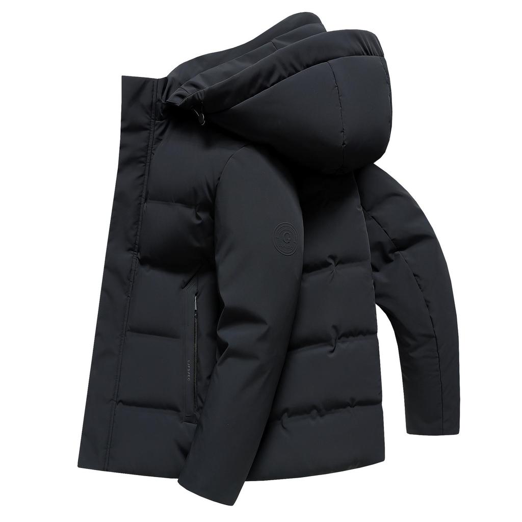 Men's 2025 Winter Thick Duck Down Hooded Jacket for Cold Protection