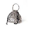 LEOPARD STRING POUCH BAG BEIGE