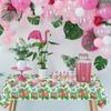 4 Pack Tropical Flower Tablecloth Hawaiian Luau Tablecloths Floral Butterfly Table Cloth Summer Beach Pool Kids Birthday Table Cover Supplies 51 X
