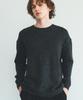 Triple Sense Unisex Wool Crotch Over Round Knit_Charcoal
