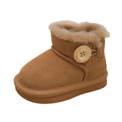 Children's Snow Boots Boys and Girls Winter Boots Thickened Functional One-pedal Short Boots