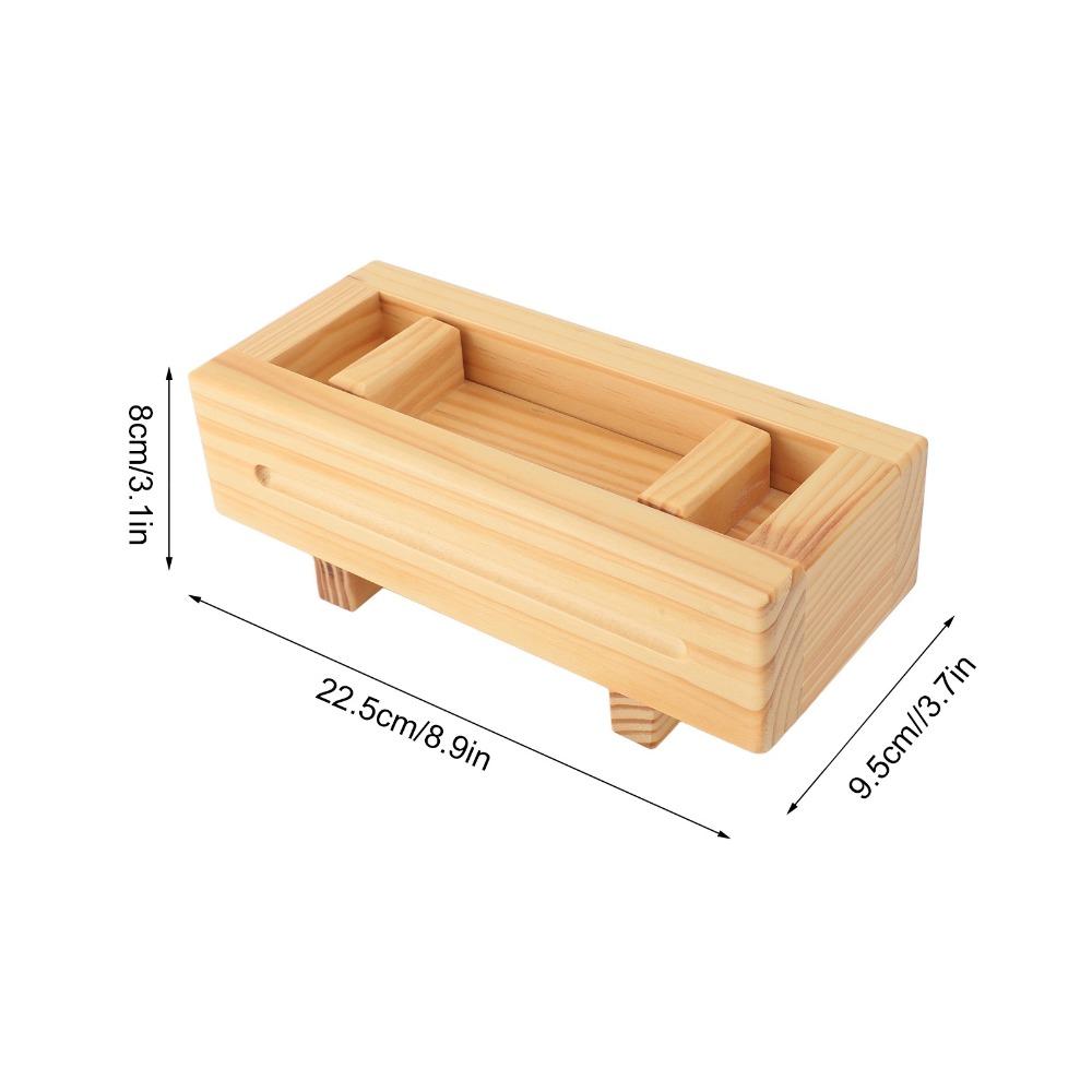 Kitchen Gadget Wooden Sushi Press Detachable Effortless Rice Roll Maker Rectangular Easy To Clean Rice Roll Mould Home Kitchen