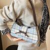 South Korea's New Niche Sweet Plaid College Style Underarm Bag Women's Fashion Casual Girl Style Versatile Shoulder Bag
