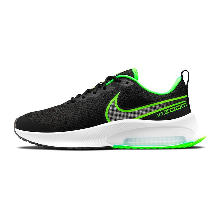 

New Nike Air Zoom Arcadia Anti Slip And Wear Resistant Breathable Low Top Kids Running Shoes Black Green Teenagers CK0715-020 37.5
