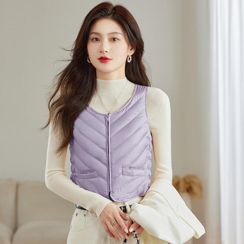 SNOWFLYING Women's Lightweight 90% Duck Down Vest