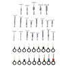 340pcs Automotive Electrical Wire Connectors Assorted Set Male Female Crimp Pins Not Insulated Plugs with Box for Car