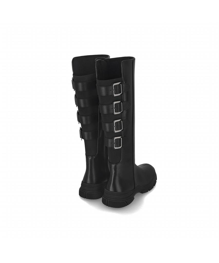 Elcanto Mazz Women'S Buckle Band Casual Long Boots 5Cm Lcwl34M44V