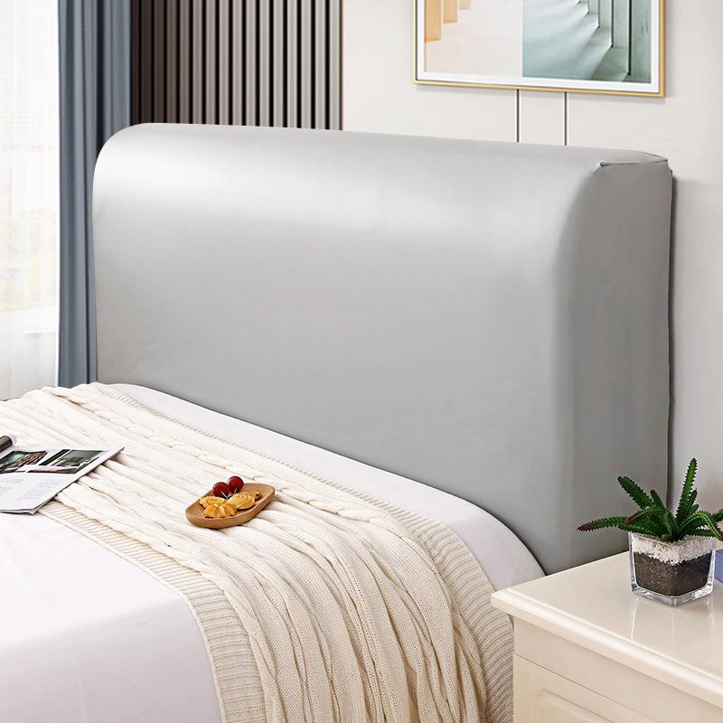 New Wash-free Bed Head Dust Cover Elastic Leather Bedhead Cover All-inclusive Waterproof Pet Scratch Prevention Headboard Decor