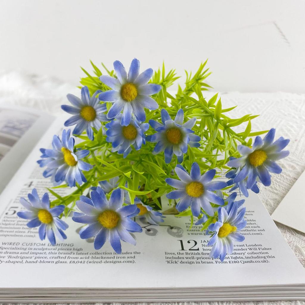 25 Mesh Youle Chrysanthemum Simulation Flower Home Decoration Photography Props Wedding Camping Decoration