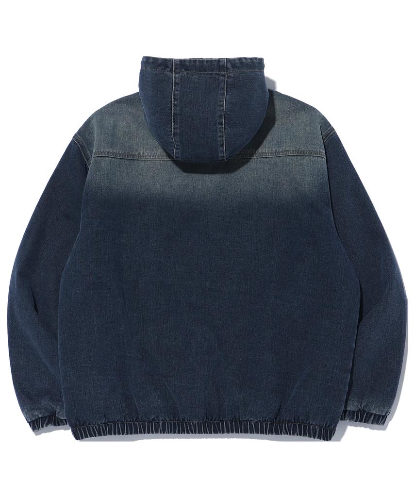 Annoyed Daily Denim Padded Hoodie Zip-Up Lq1Ju024_Dark Indigo