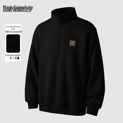 Mark Fairwhale Herren 2025 Amerikanischer Stehkragen Halb-Reißverschluss Pullover