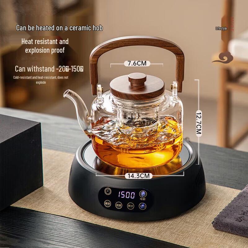 YIHUTEA Heat-Resistant Glass Teapot