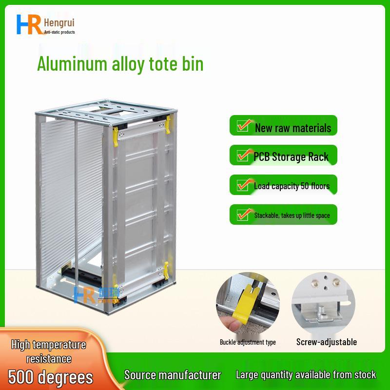 500° Anti-static Aluminum PCB Rack with Automatic Base for Circuit Board Storage Other