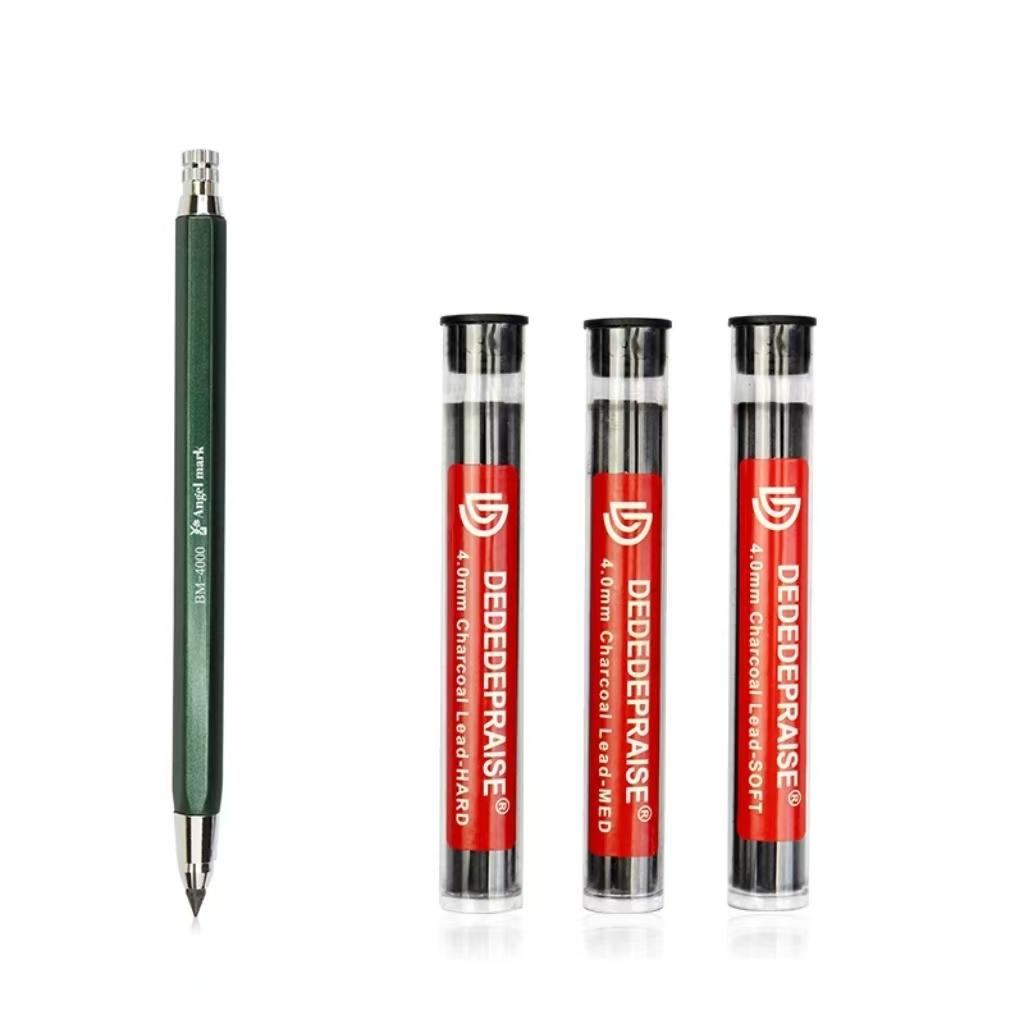 4mm Zeichenmechanikstift Automatischer Kohlebleistift Für Schüler Kinder Geschenk Schreibwaren TR-4000 Kunststift