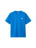 The North Face NT32447 Short Sleeve Back Square Logo Hero Size L Tee, Blue,