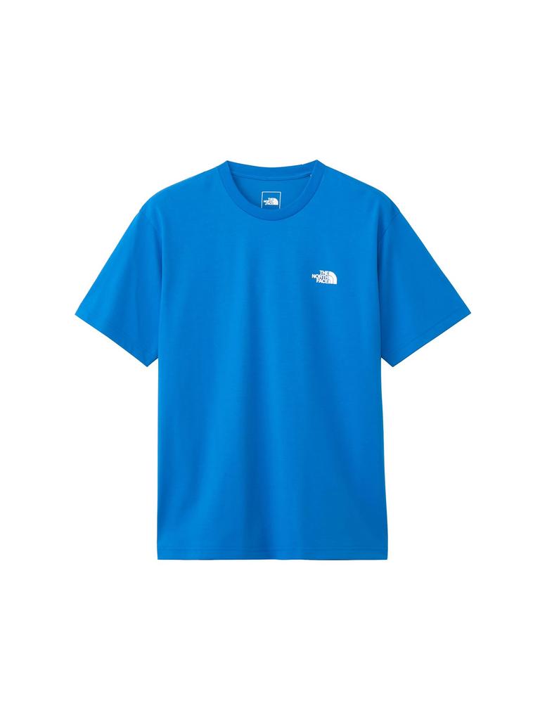 The North Face NT32447 Short Sleeve Back Square Logo Hero Size L Tee, Blue,