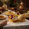 Premium Arabic Style Metal Fruit Tray Durable Alloy Construction Decorative Middle Eastern Bowl For Entertaining Guests