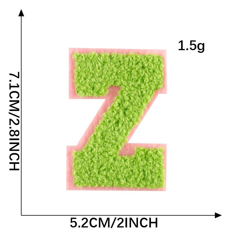 Diy Patch Sticker Letter Towel Embroidery Cloth Sticker Multi-Color Cloth Label Clothing Accessories Badge Embroidery Sticker