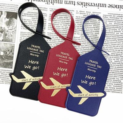 Etichetta per Bagaglio Double-Sided in PU con Design aereo