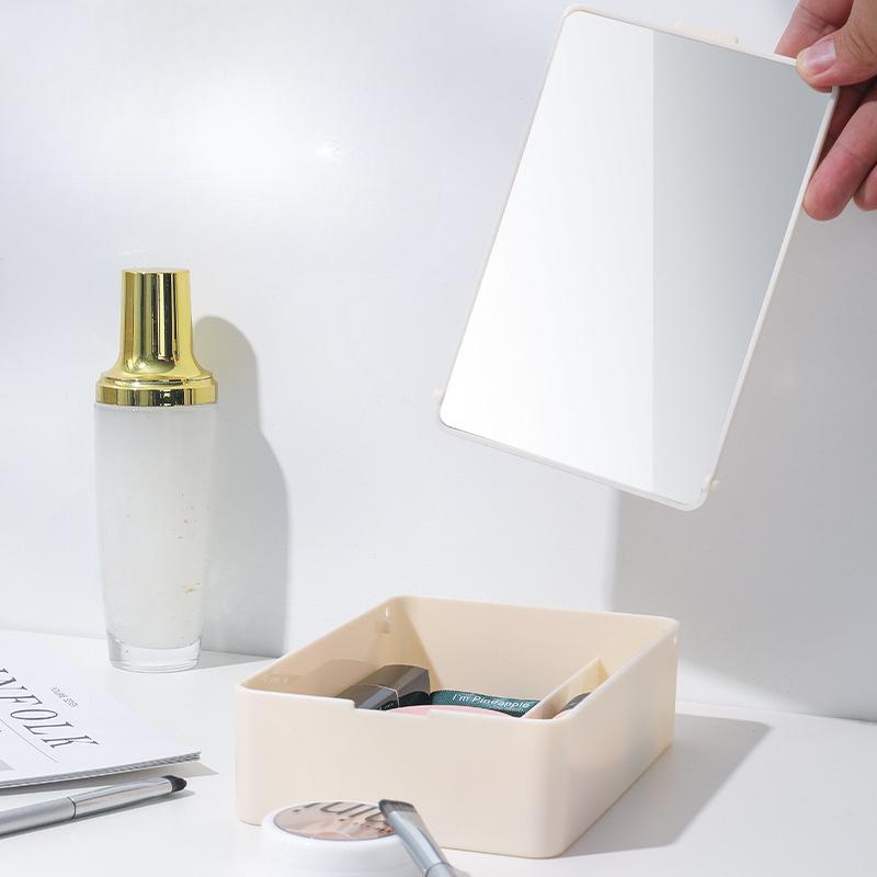 Folding Small MirrorSpecial Dressing Mirror for Student Dormitories Portable Home Desktop Dressing Mirror Travel