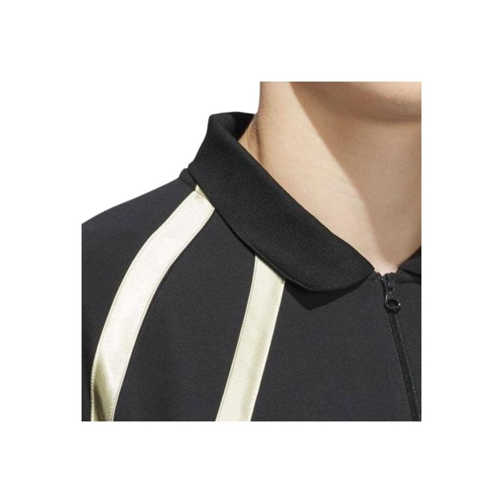 Adidas Originals Color-Block Loose Pullover Sweatshirt Unisex Tops Black IR6377